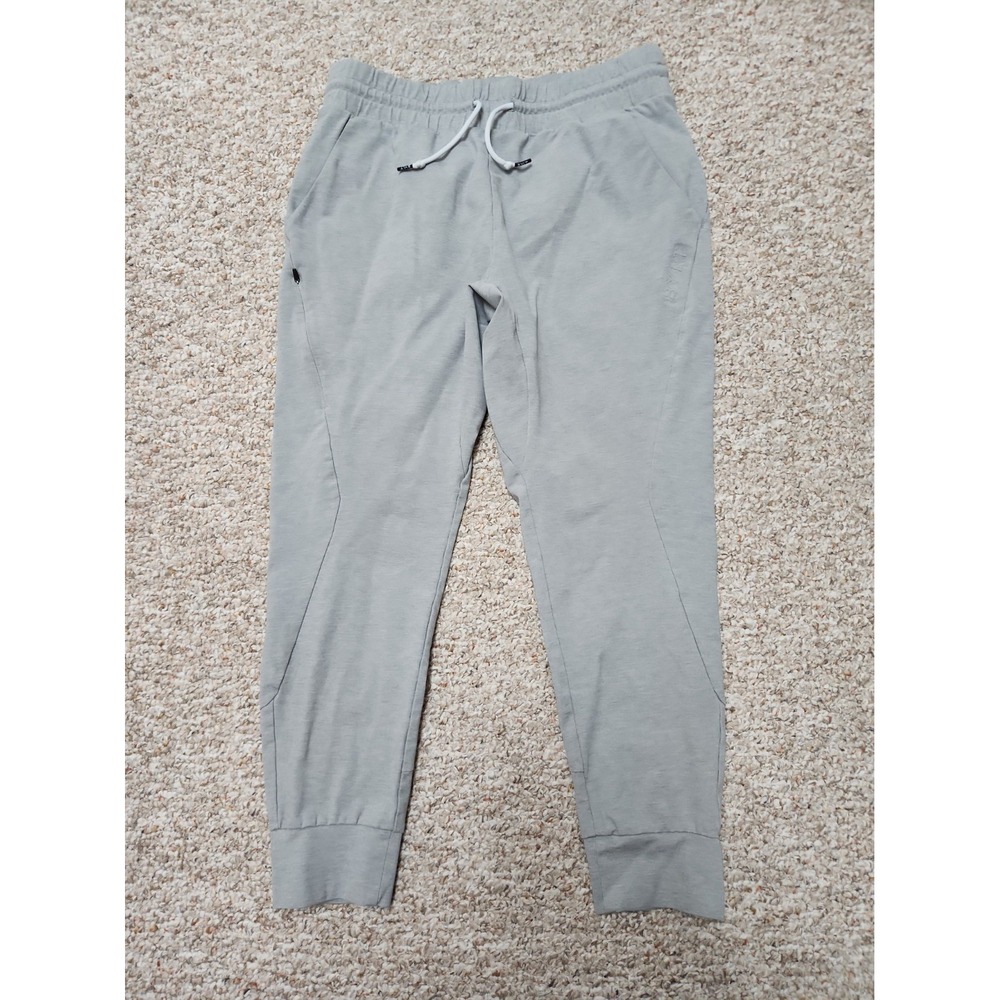 BYLT Premium Basics Men's Gray Jogger Pants XL Slim Tapered Drawstring Elastic